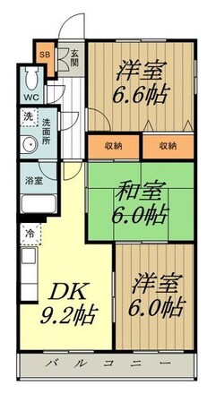 プライムアーバン武蔵小金井の物件間取画像